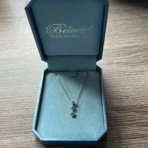 Beloved blue diamonds necklace